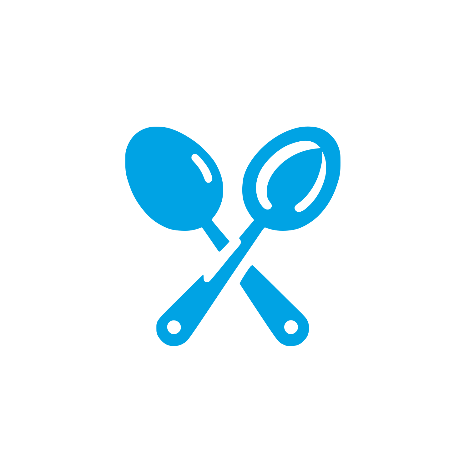 Spoon Crossed Logo #00a3e4