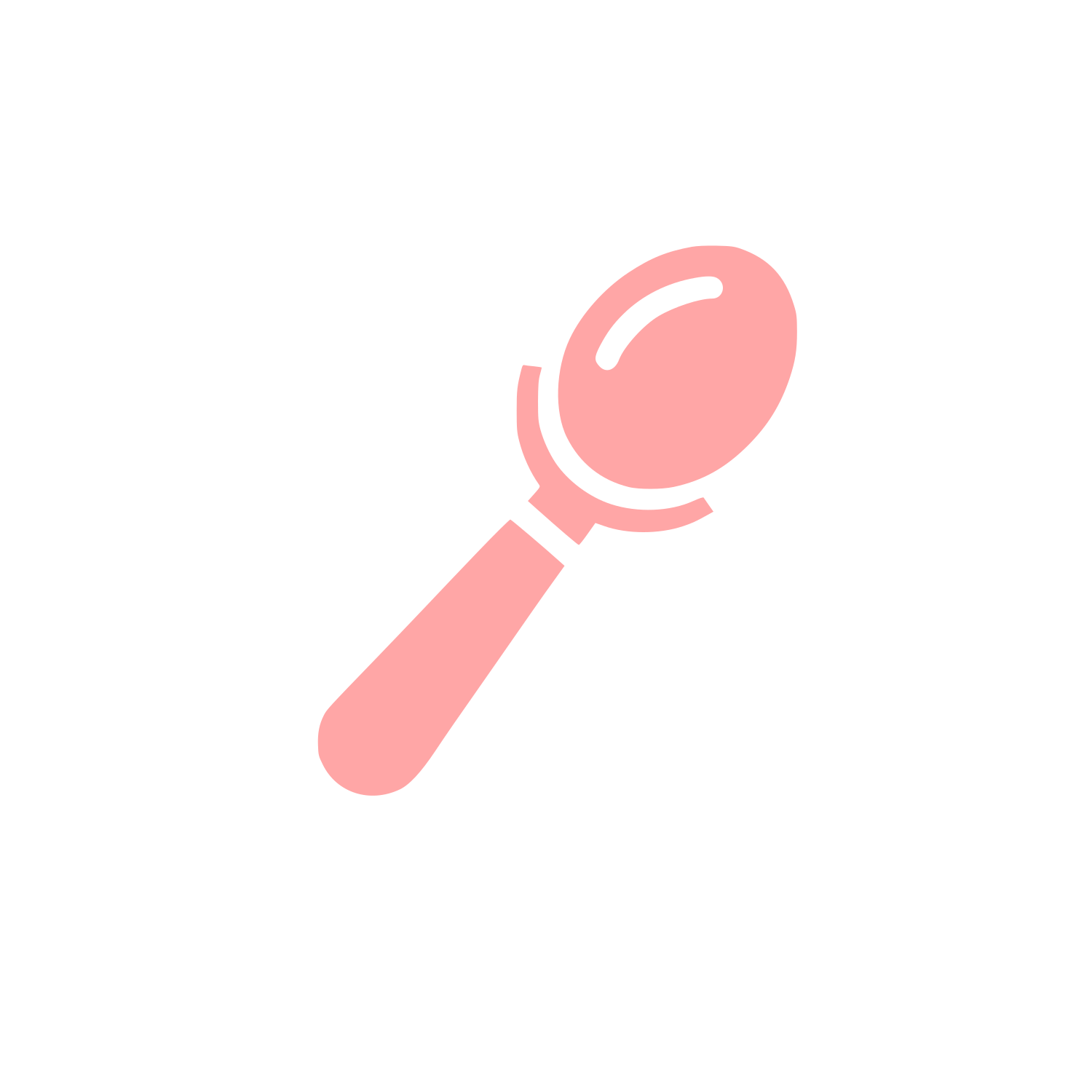Spoon Logo Design #ffa6a6