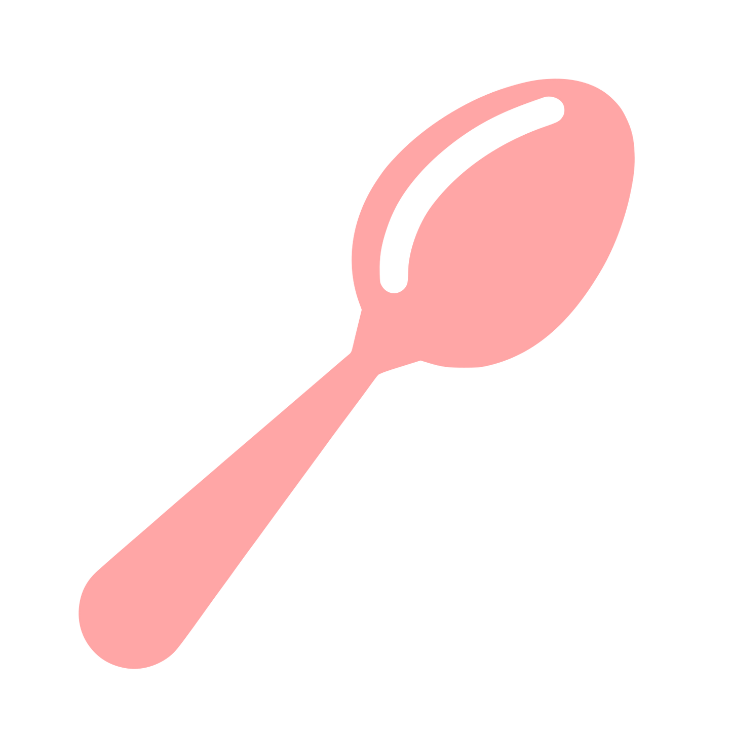Spoon Logo Design #ffa6a6