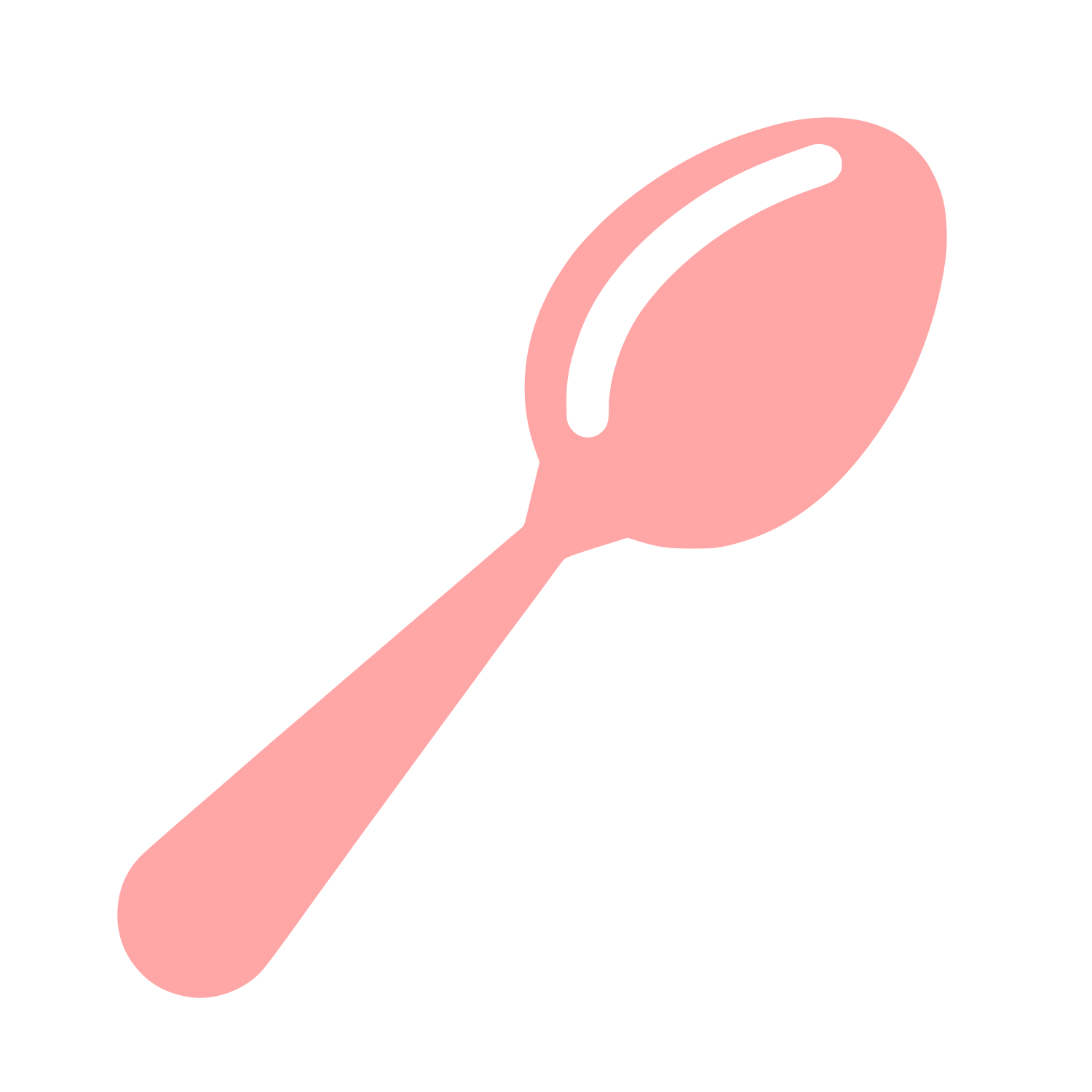 Spoon Logo Design #ffa6a6