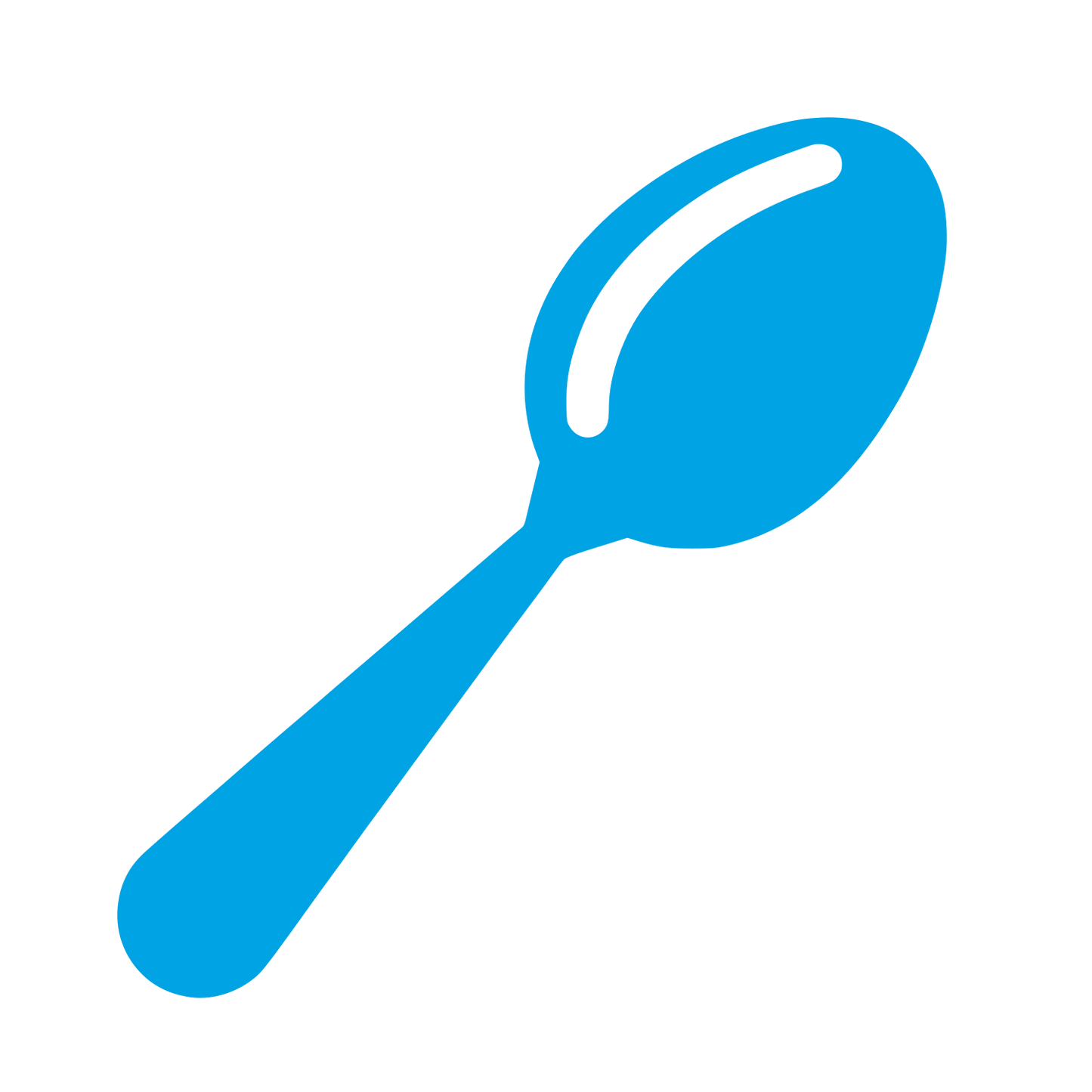 Spoon Logo Design #00a3e4