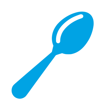 Spoon Logo Design #00a3e4
