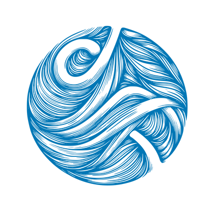 Wave Design Logo #0077B6