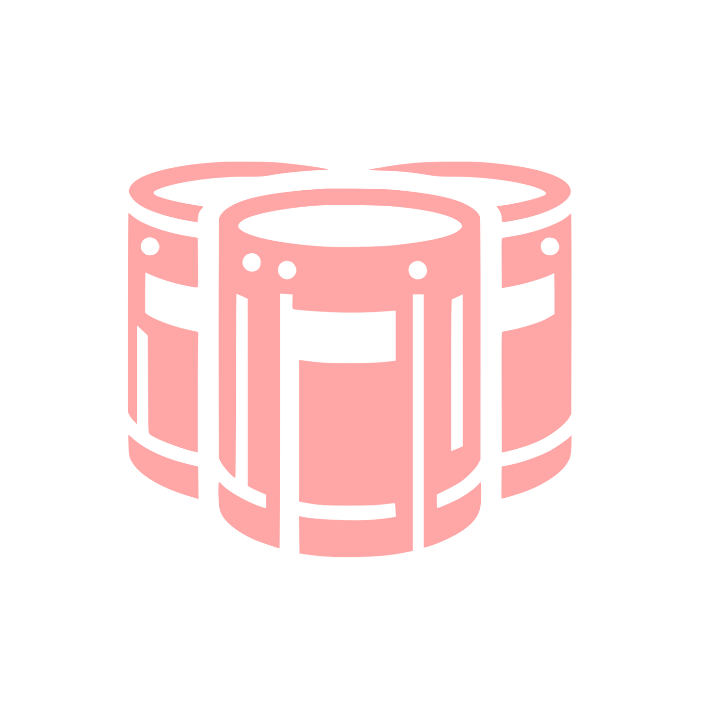 Drum Storage Logo #ffa6a6