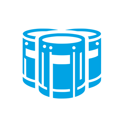 Drum Storage Logo #00a3e4