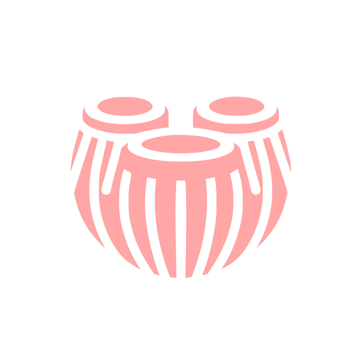 Musical Drum Logo #ffa6a6