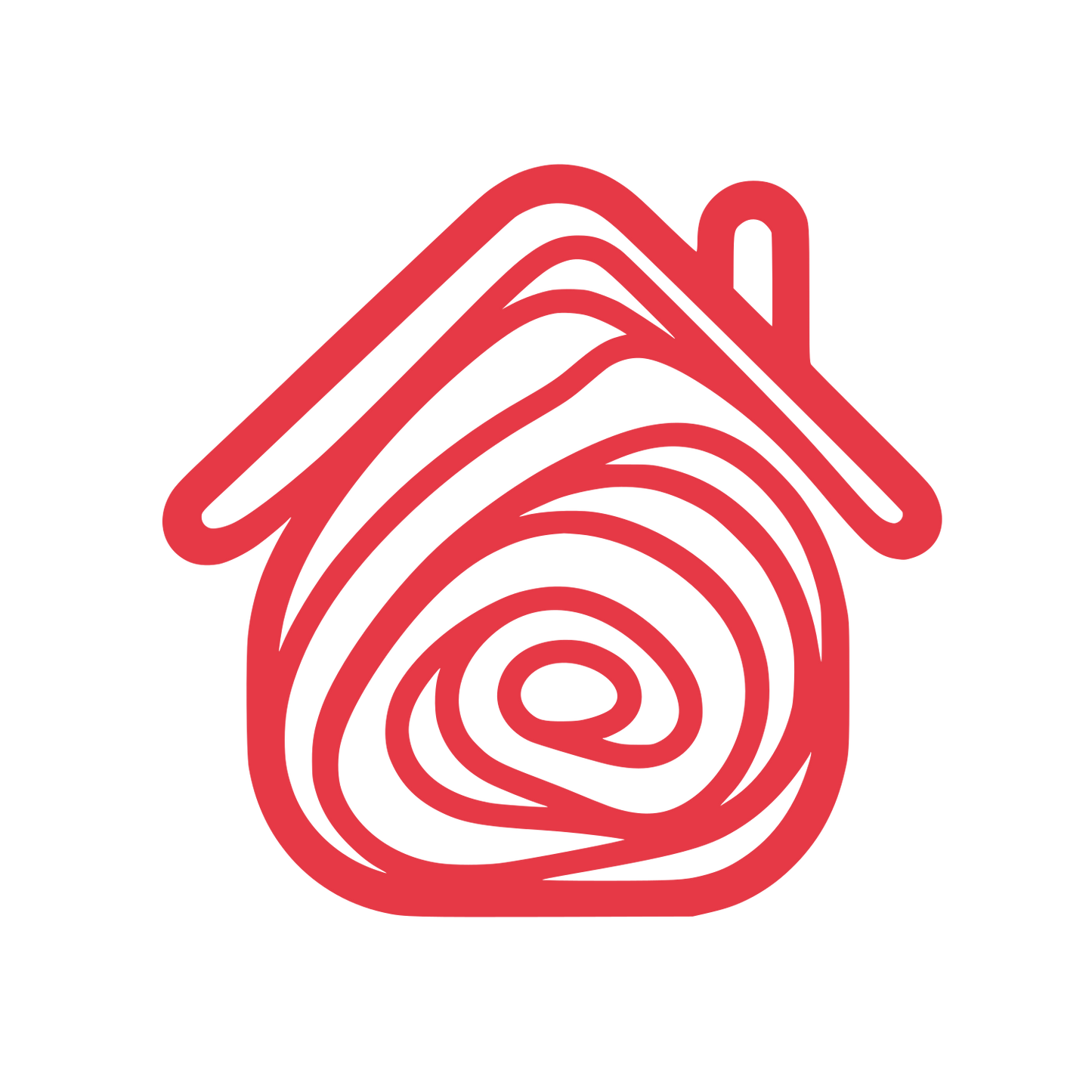 House Fingerprint Cleaning Logo #E63946