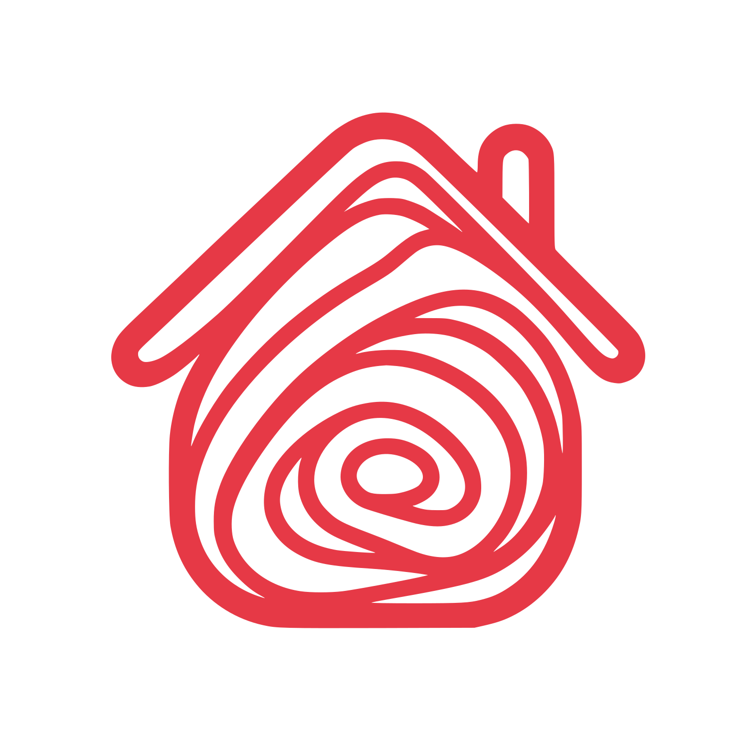 House Fingerprint Cleaning Logo #E63946