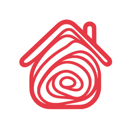 House Fingerprint Cleaning Logo #E63946