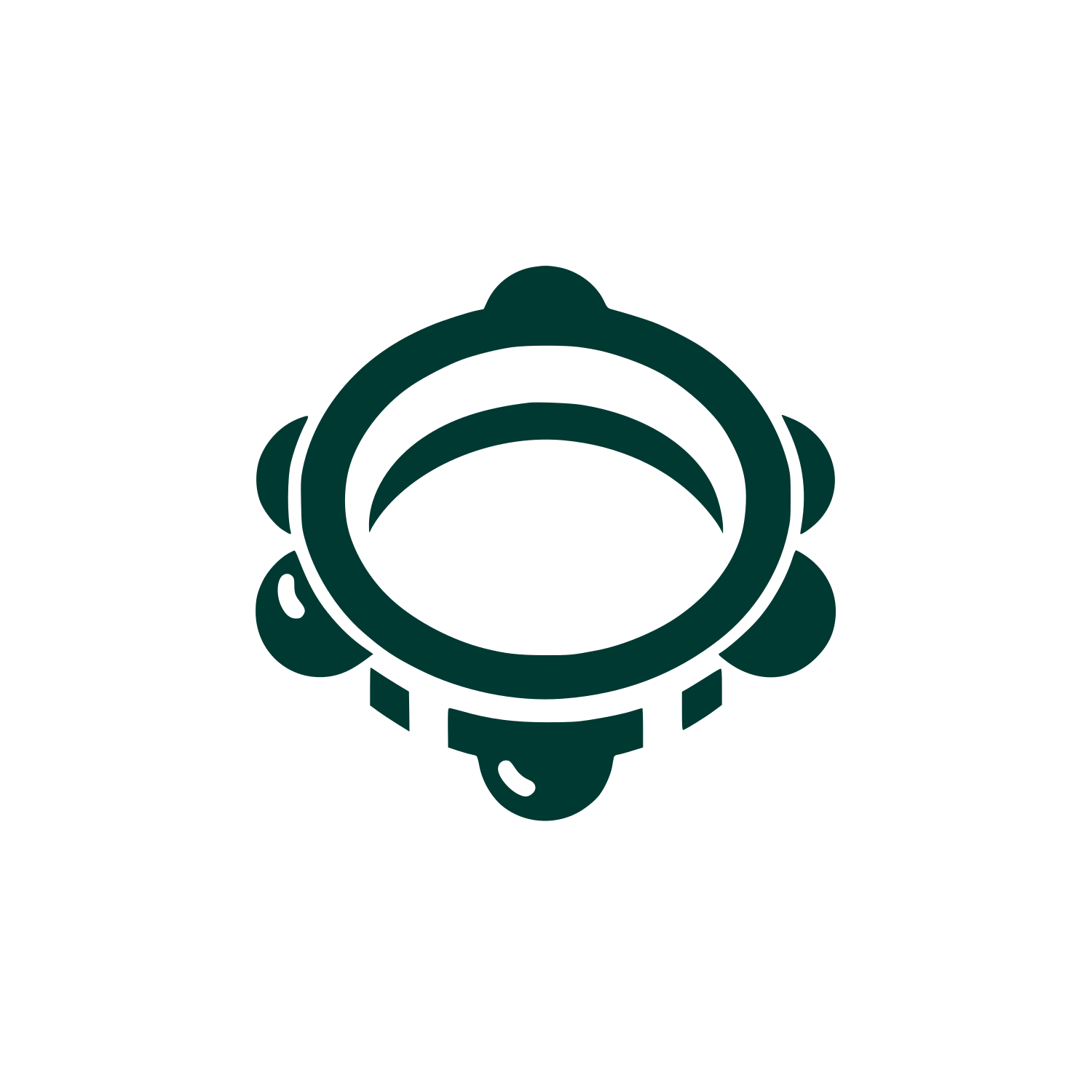 Logo with Circular Design #003932