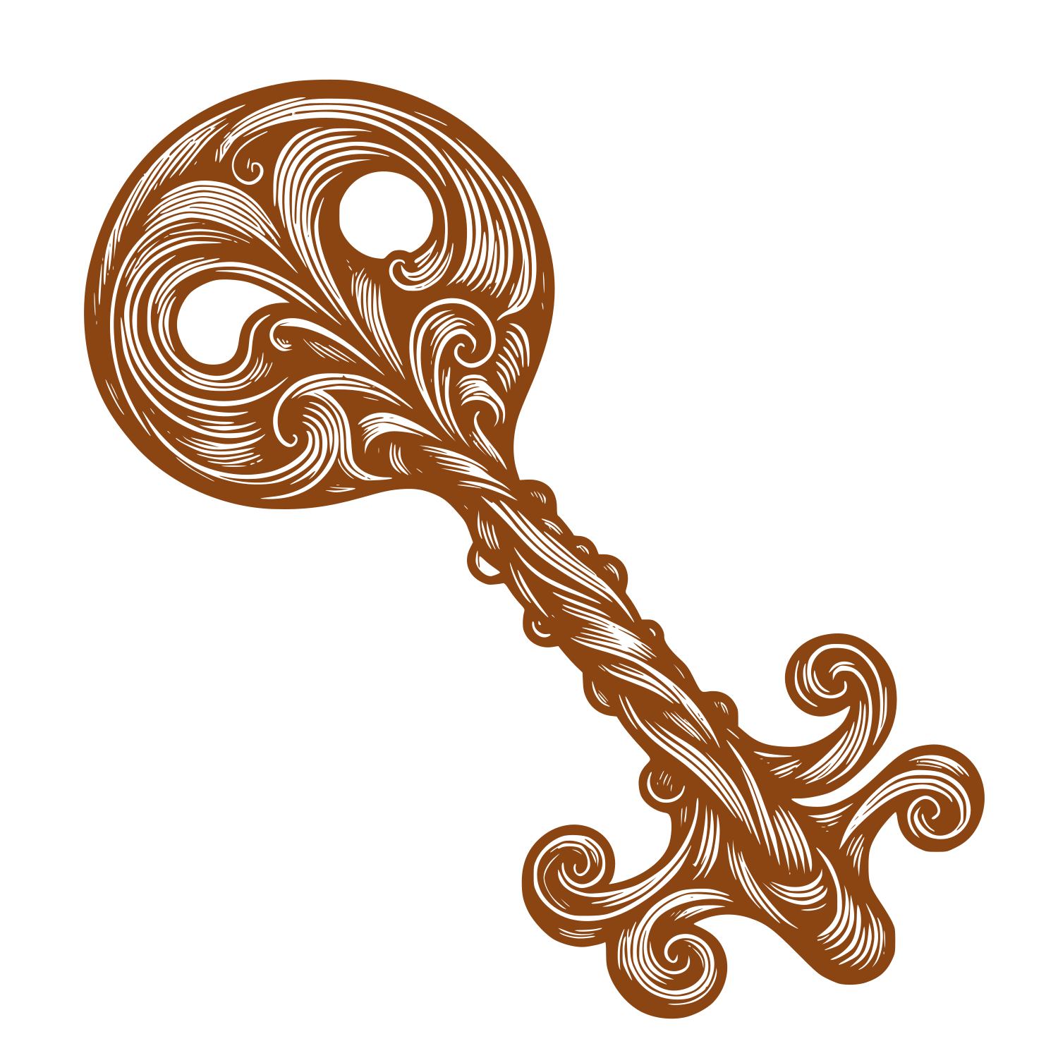 Historical Key Illustration #8B4513