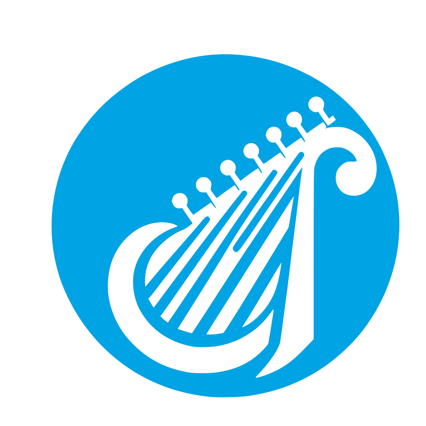 Music Company Logo #00a3e4