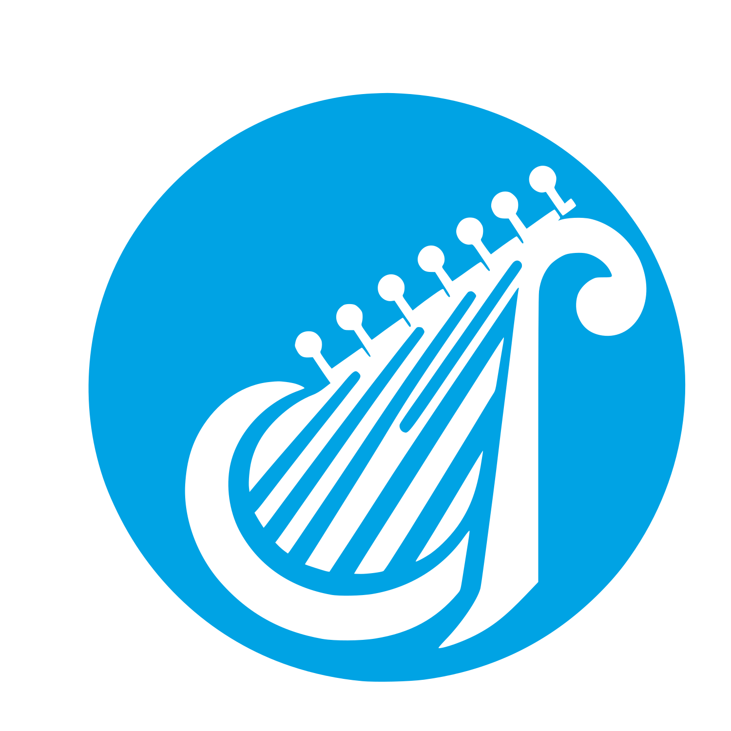 Music Company Logo #00a3e4