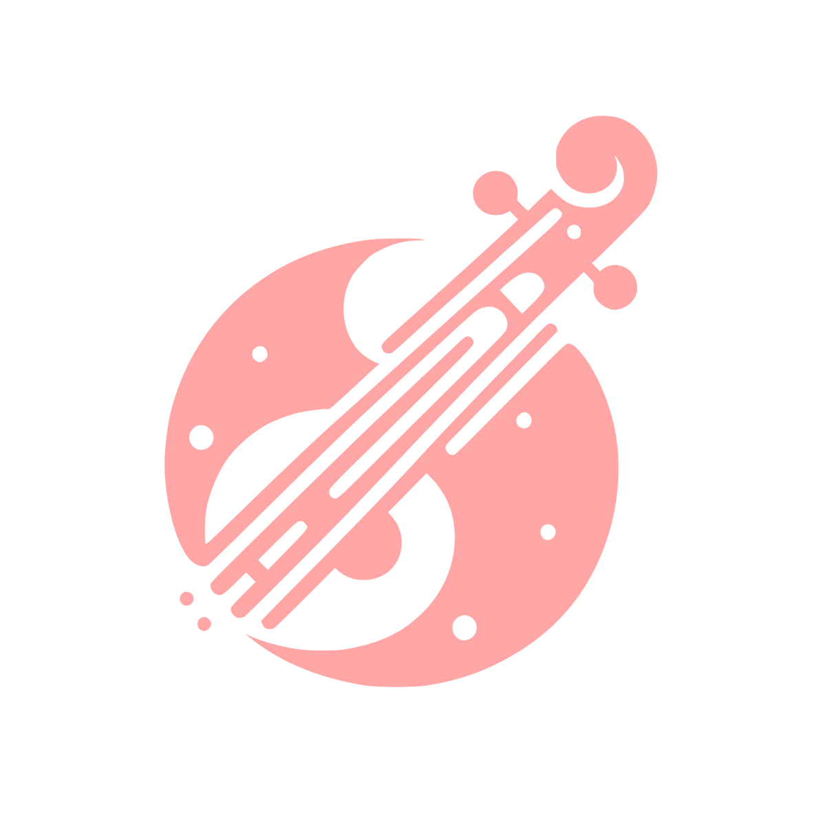 Music Planet Logo #ffa6a6