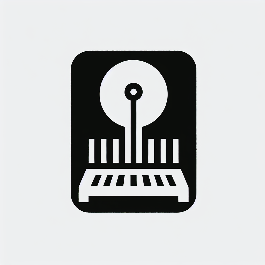 Theremin Music Instrument Logo