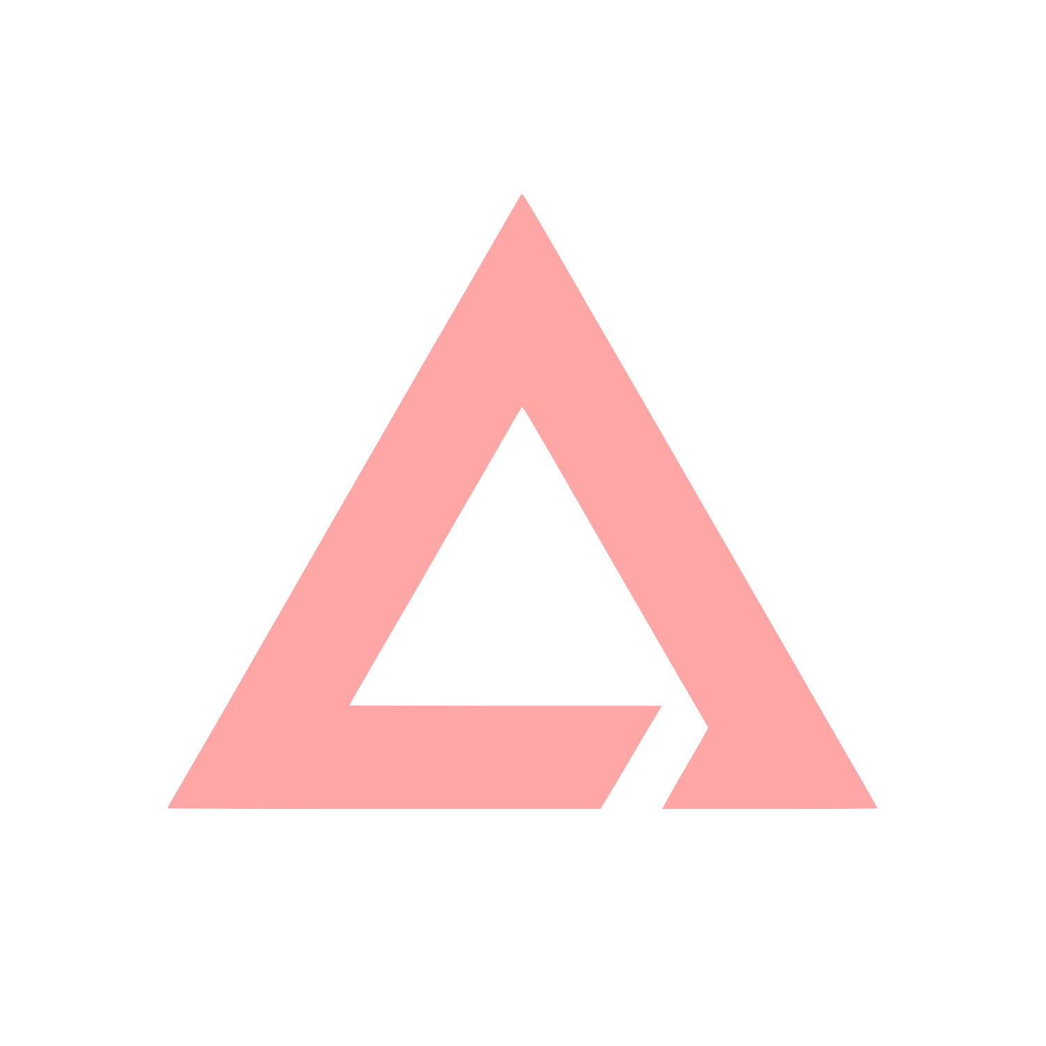 Triangular Shape Logo #ffa6a6