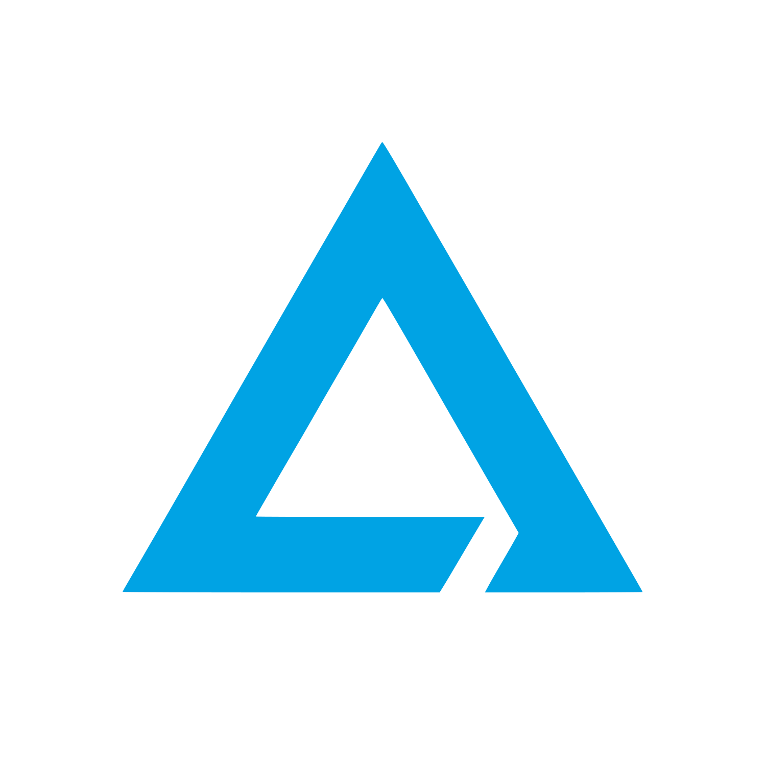 Triangular Shape Logo #00a3e4