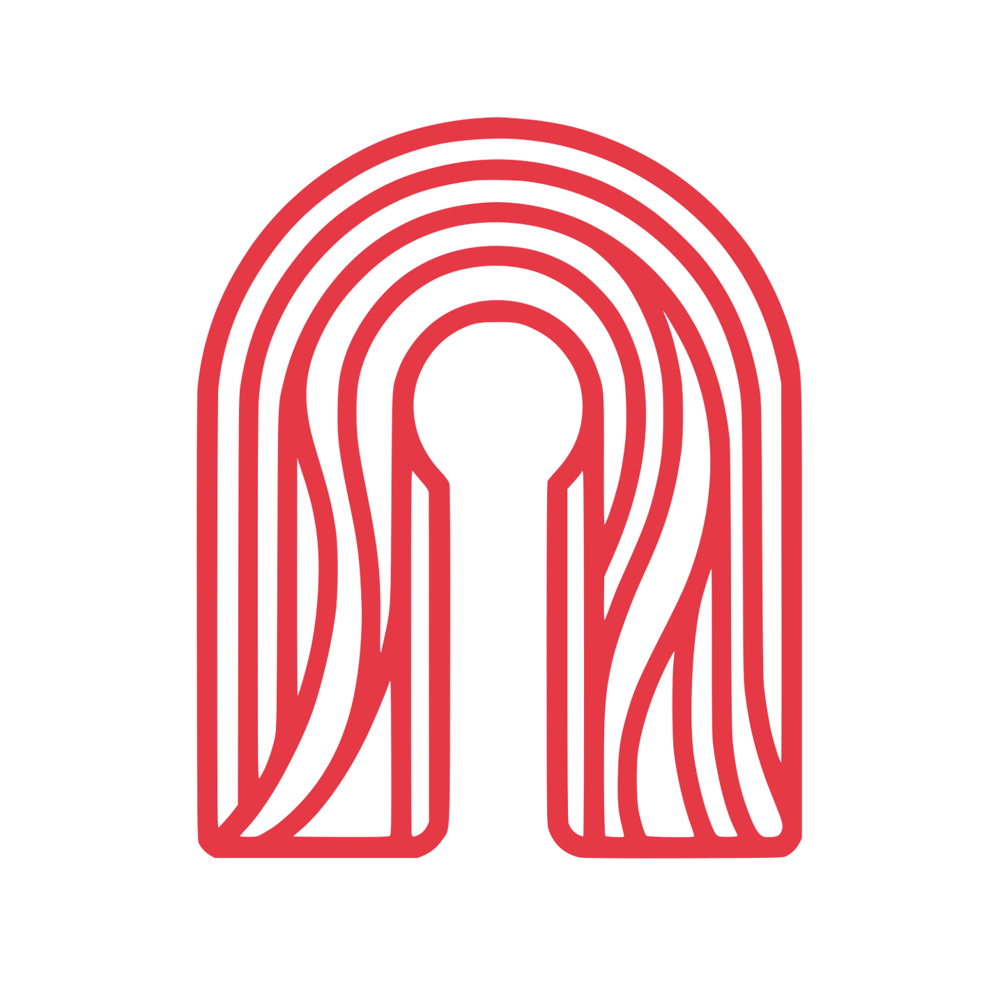 Keyhole Archway Logo #E63946