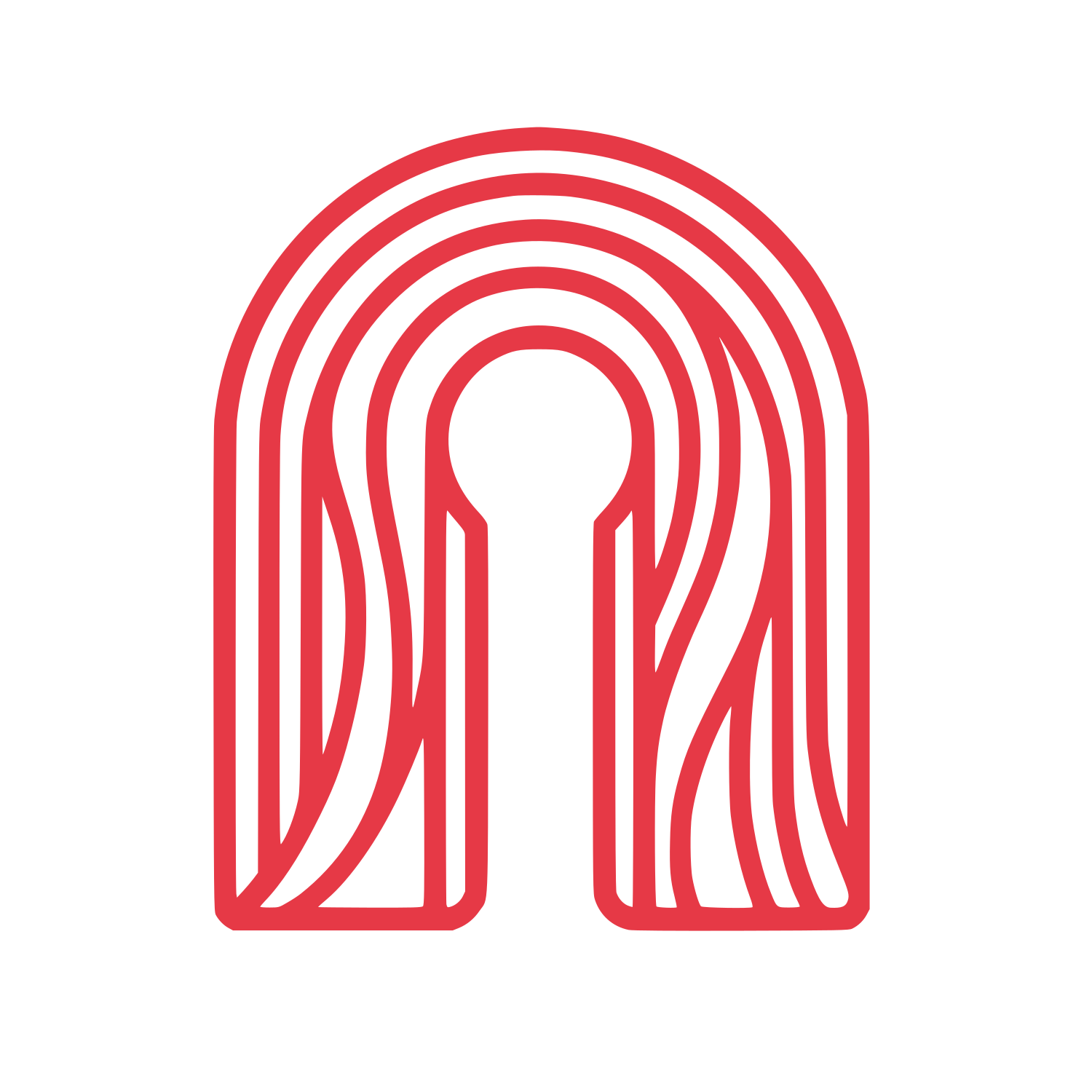 Keyhole Archway Logo #E63946