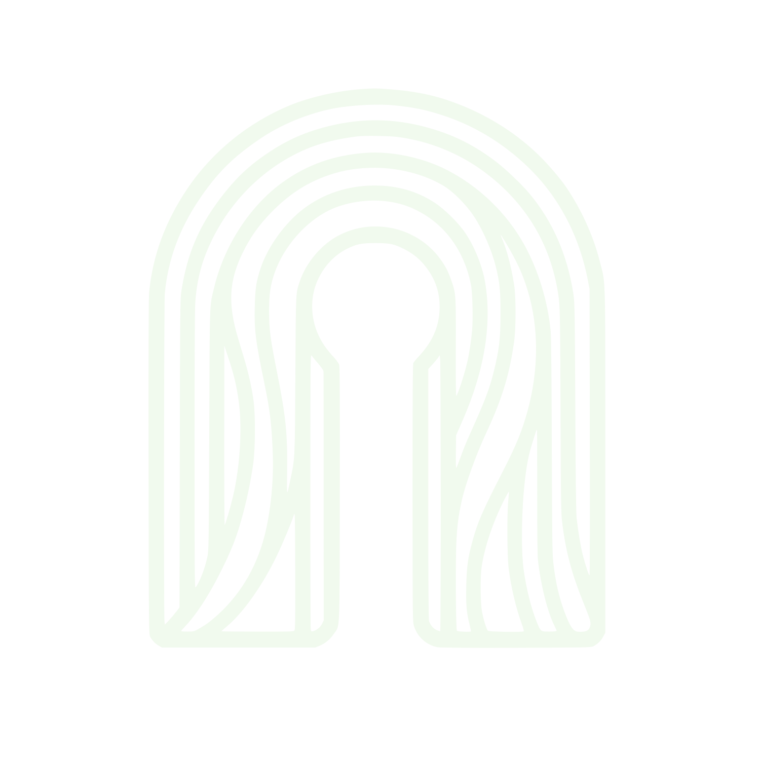 Keyhole Archway Logo #F1FAEE