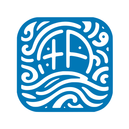 Wave Pattern Emblem #0077B6