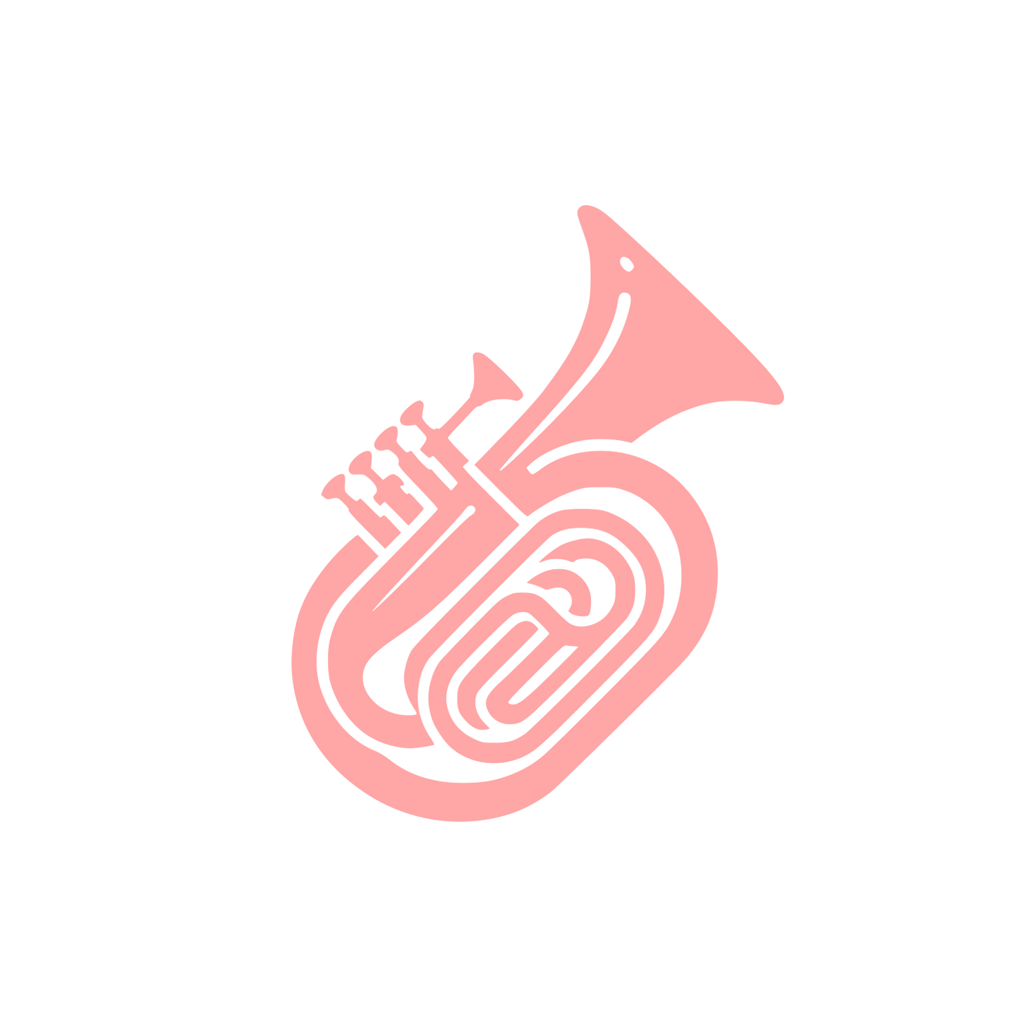 Logo of Tuba Instrument #ffa6a6