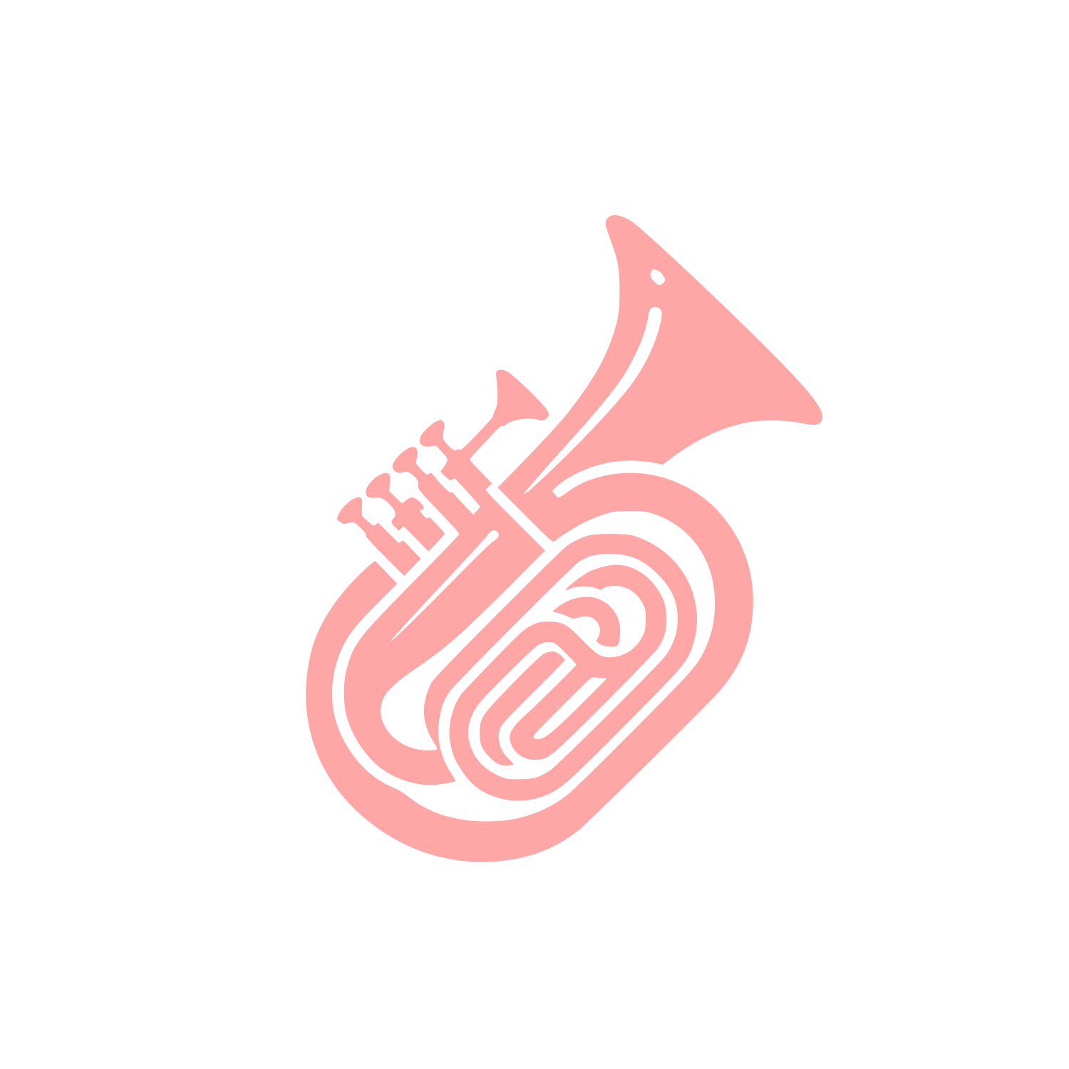 Logo of Tuba Instrument #ffa6a6