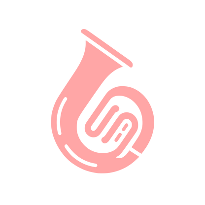 Tuba Musical Logo #ffa6a6
