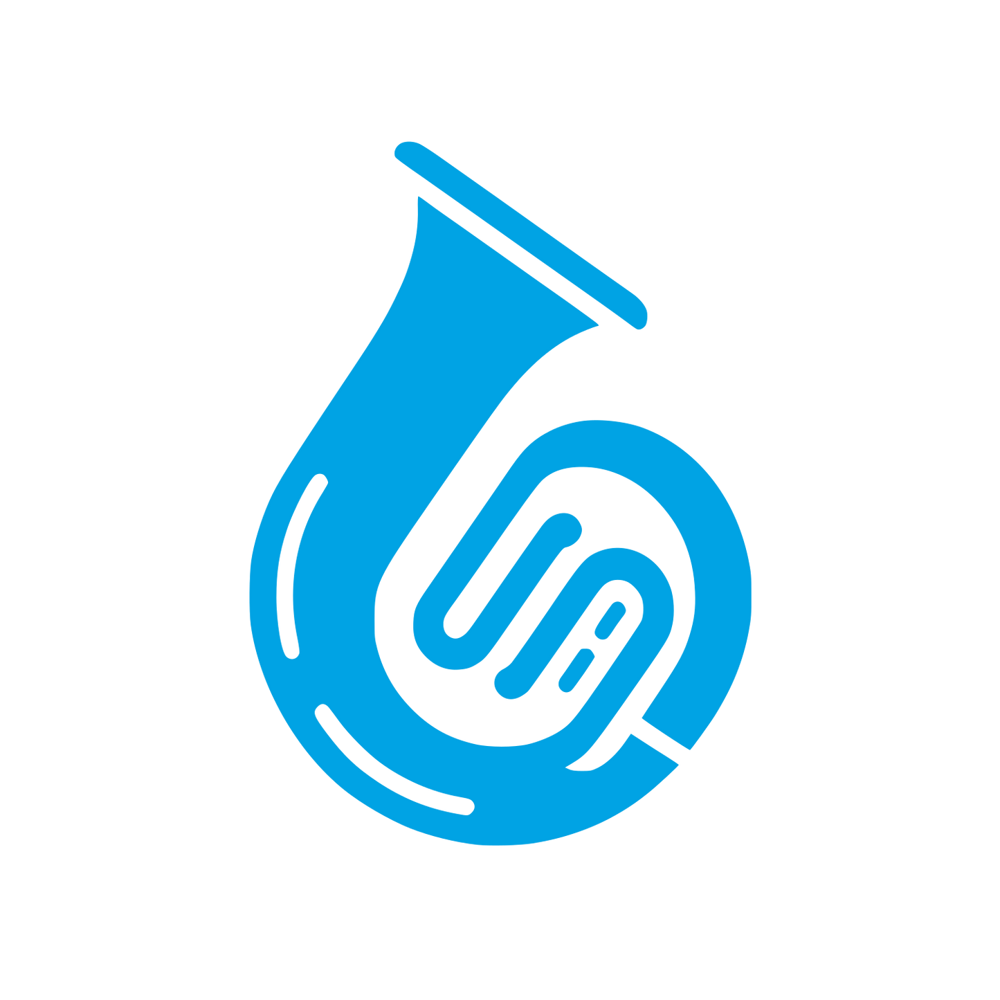 Tuba Musical Logo #00a3e4