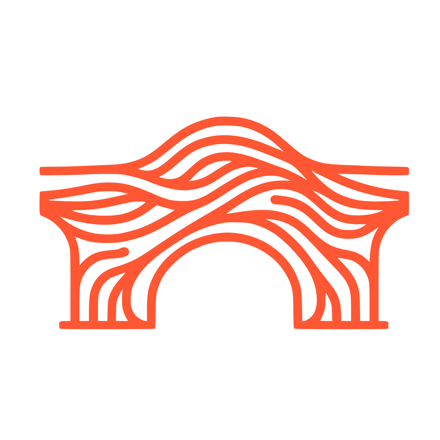 Bridge Line Logo #FF5733