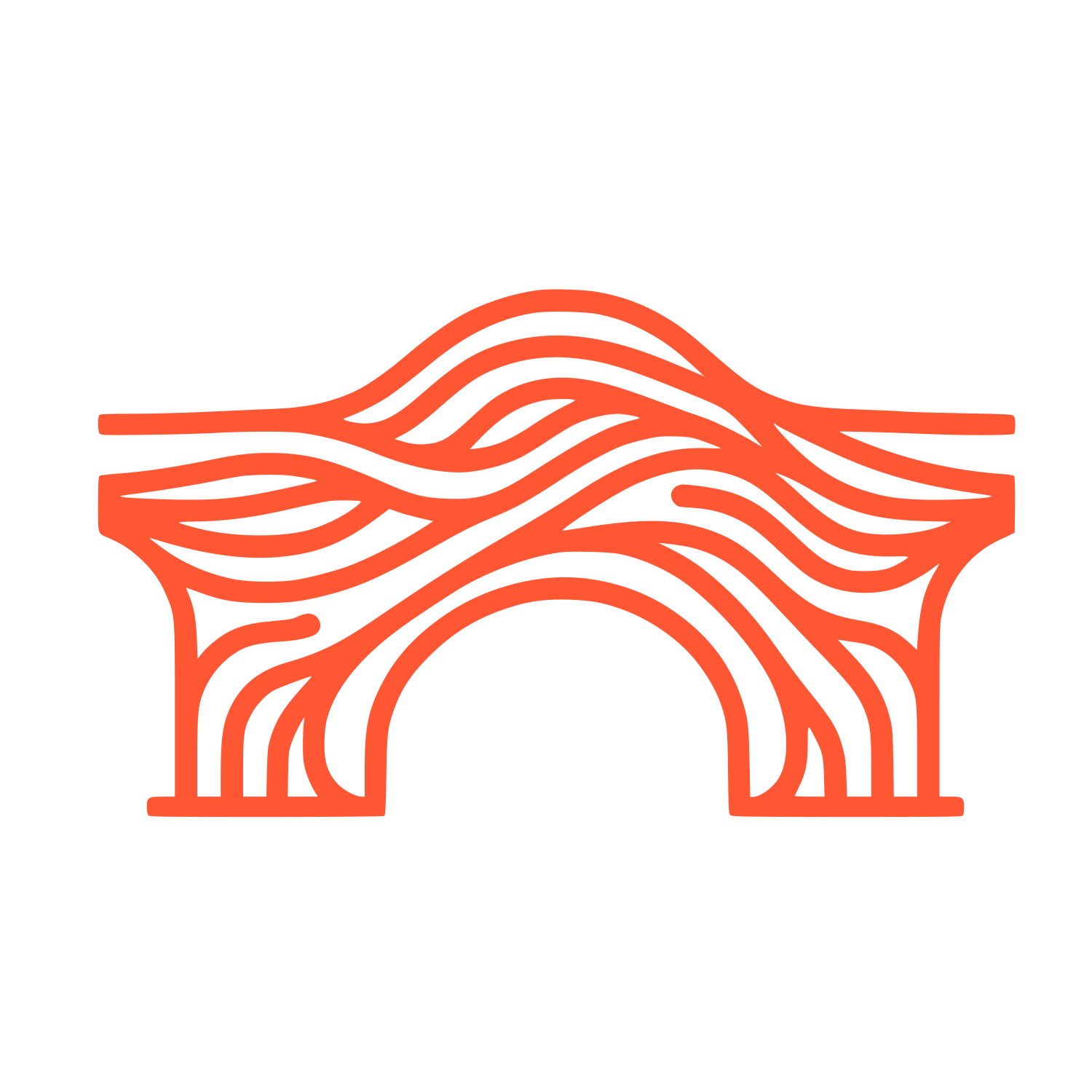 Bridge Line Logo #FF5733