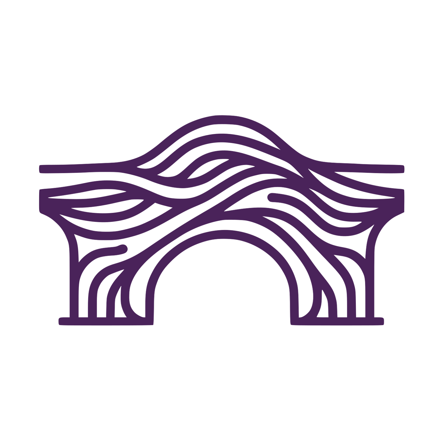 Bridge Line Logo #4A235A