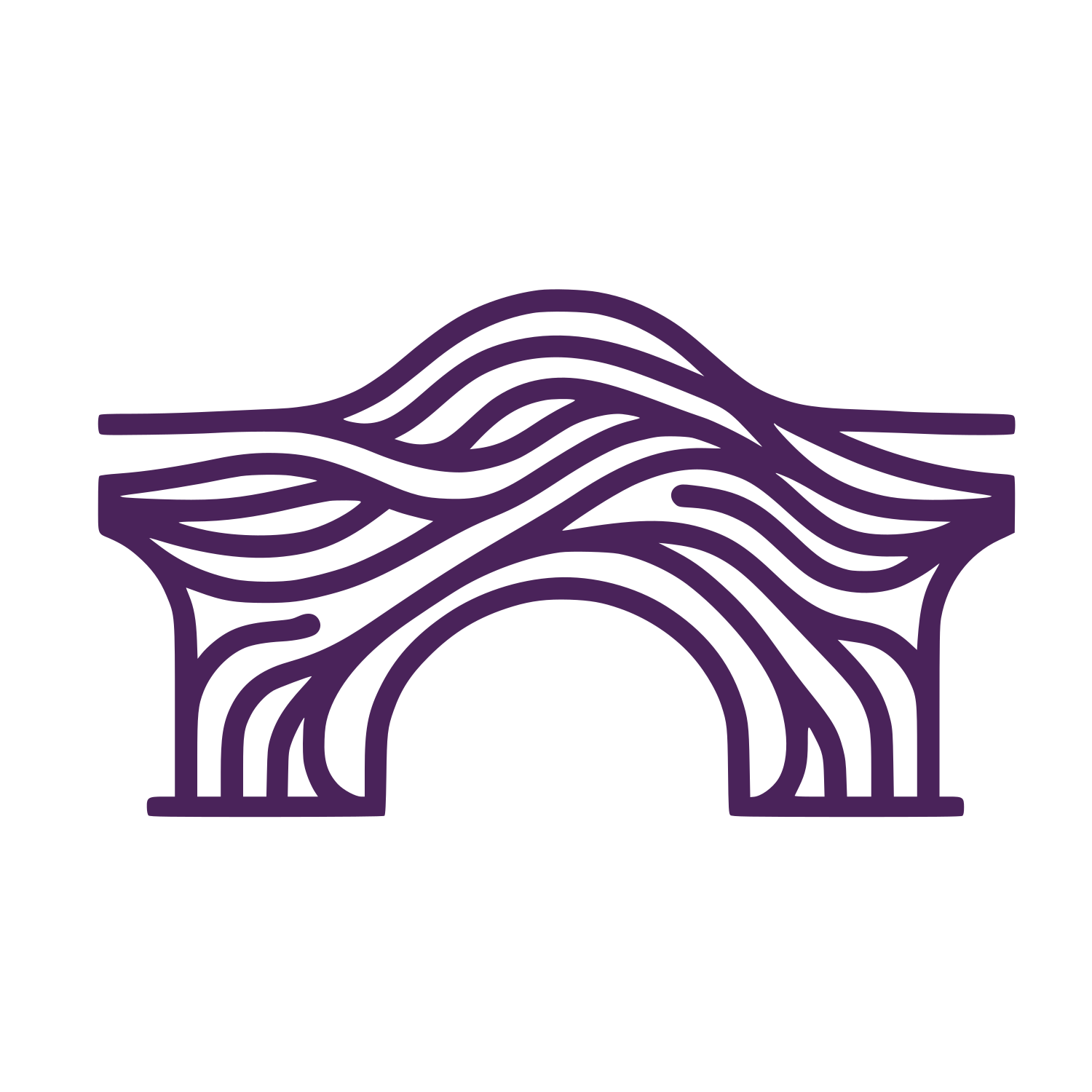 Bridge Line Logo #4A235A