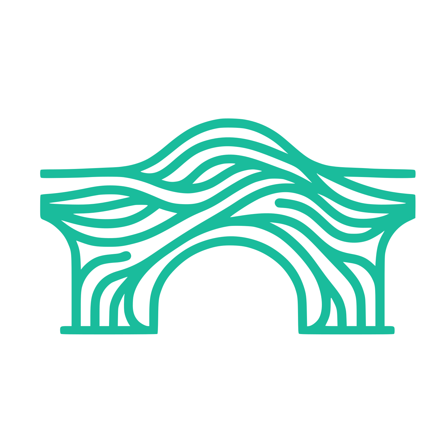 Bridge Line Logo #1ABC9C