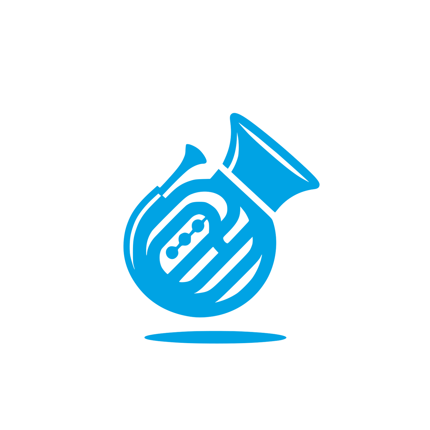 Logo of Musical Horn #00a3e4