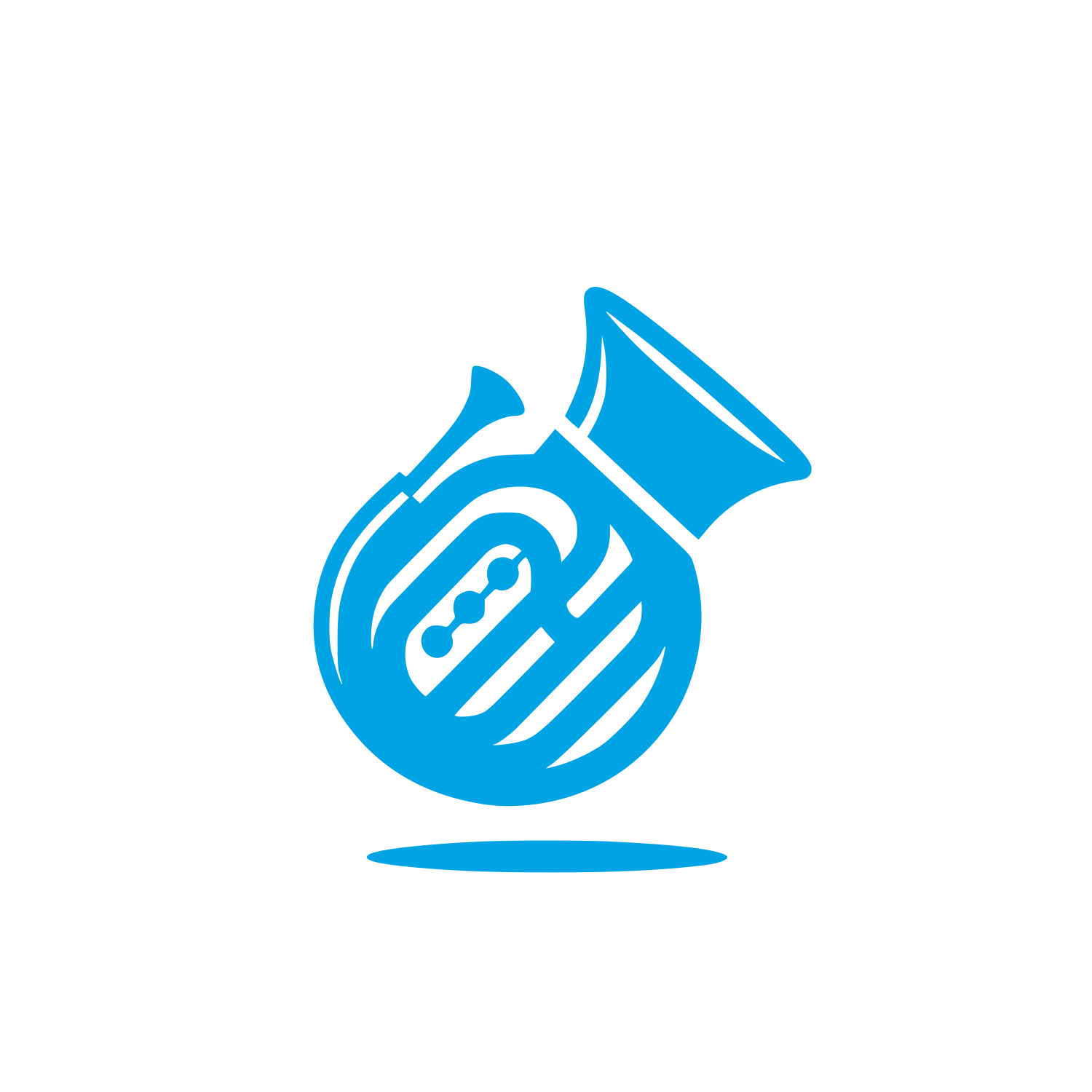 Logo of Musical Horn #00a3e4
