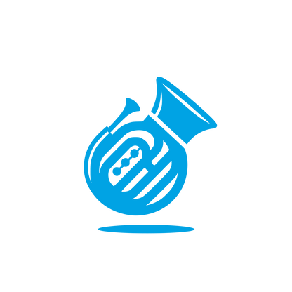 Logo of Musical Horn #00a3e4