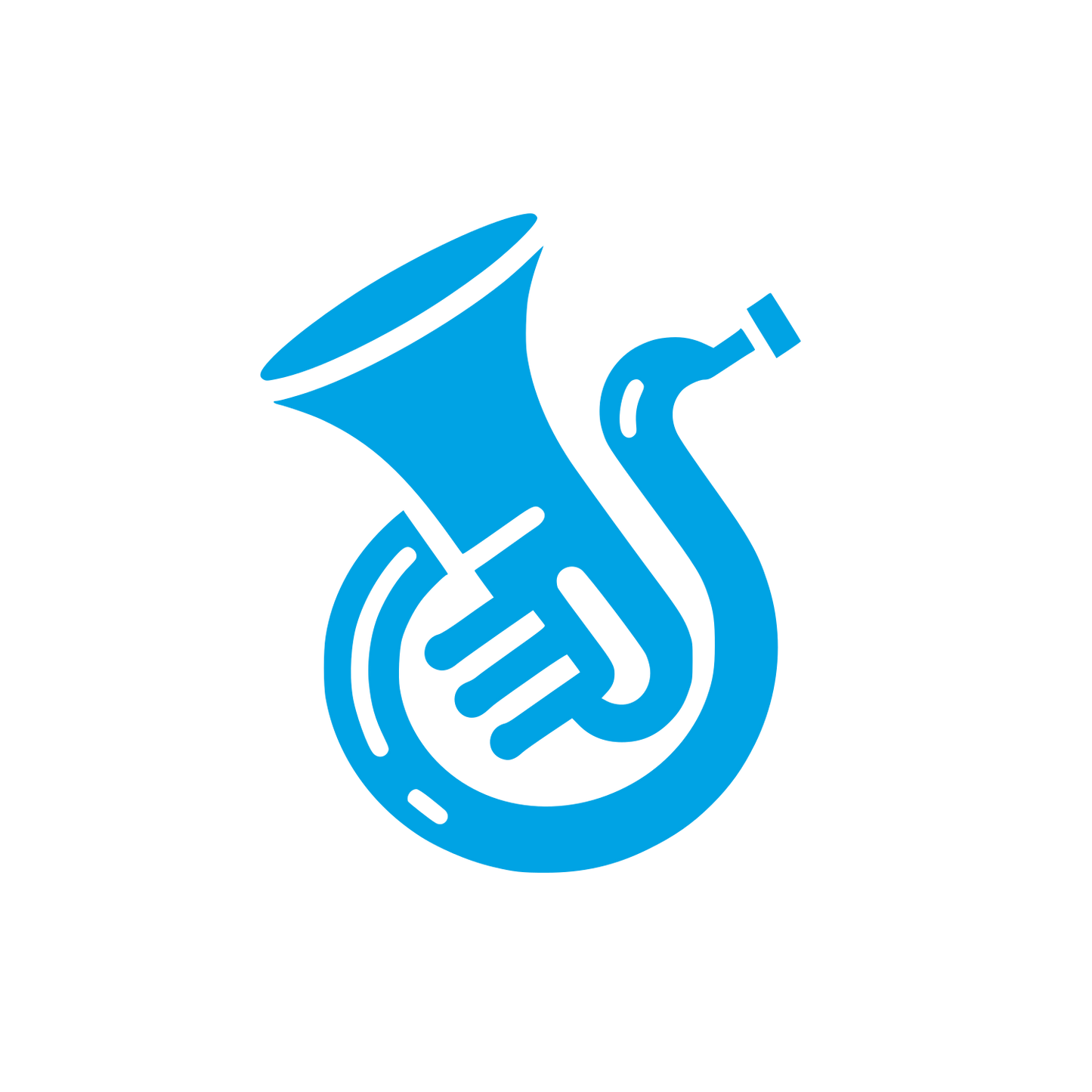 Logo of Brass Instrument #00a3e4