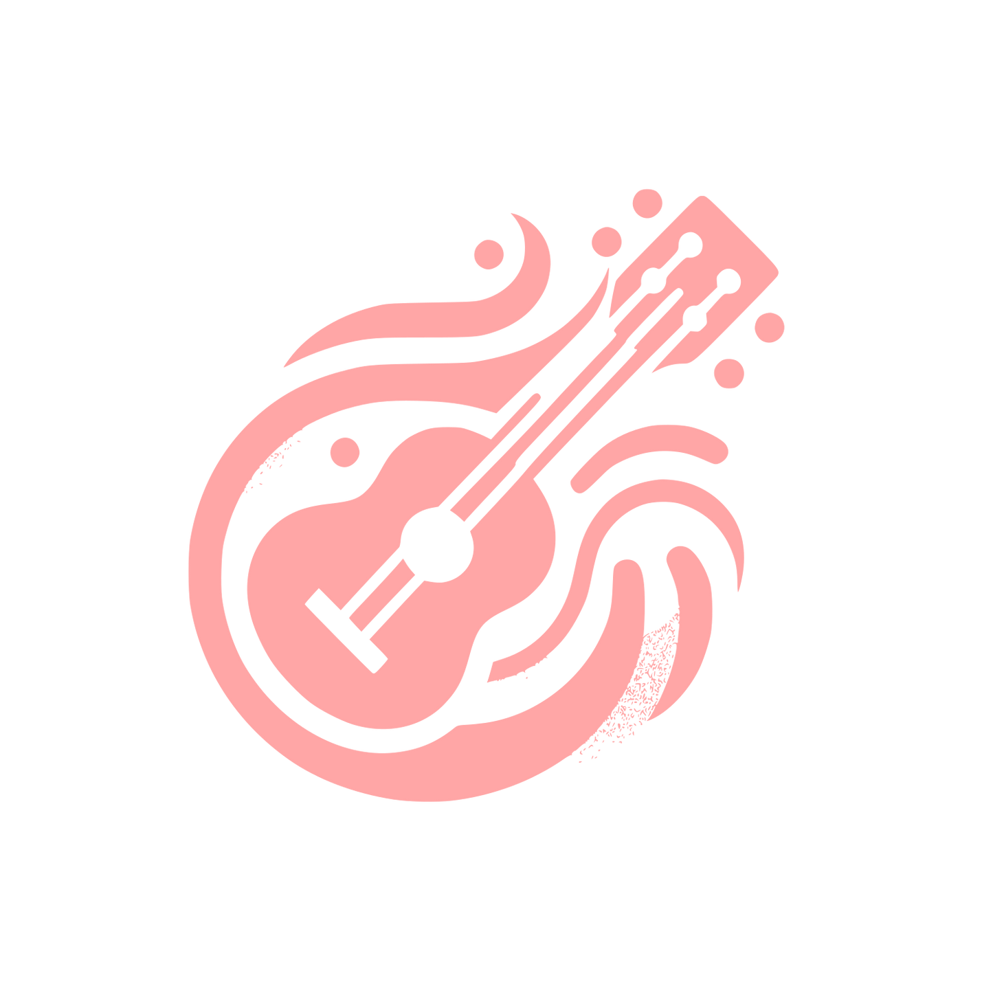 Guitar Wave Logo #ffa6a6