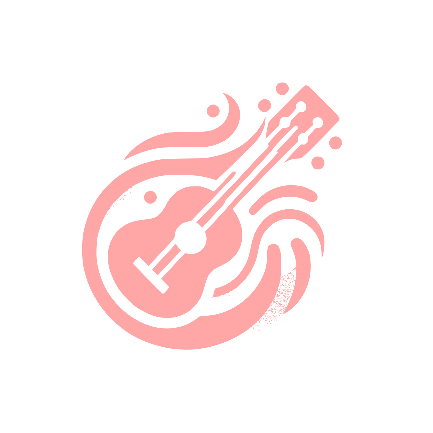 Guitar Wave Logo #ffa6a6