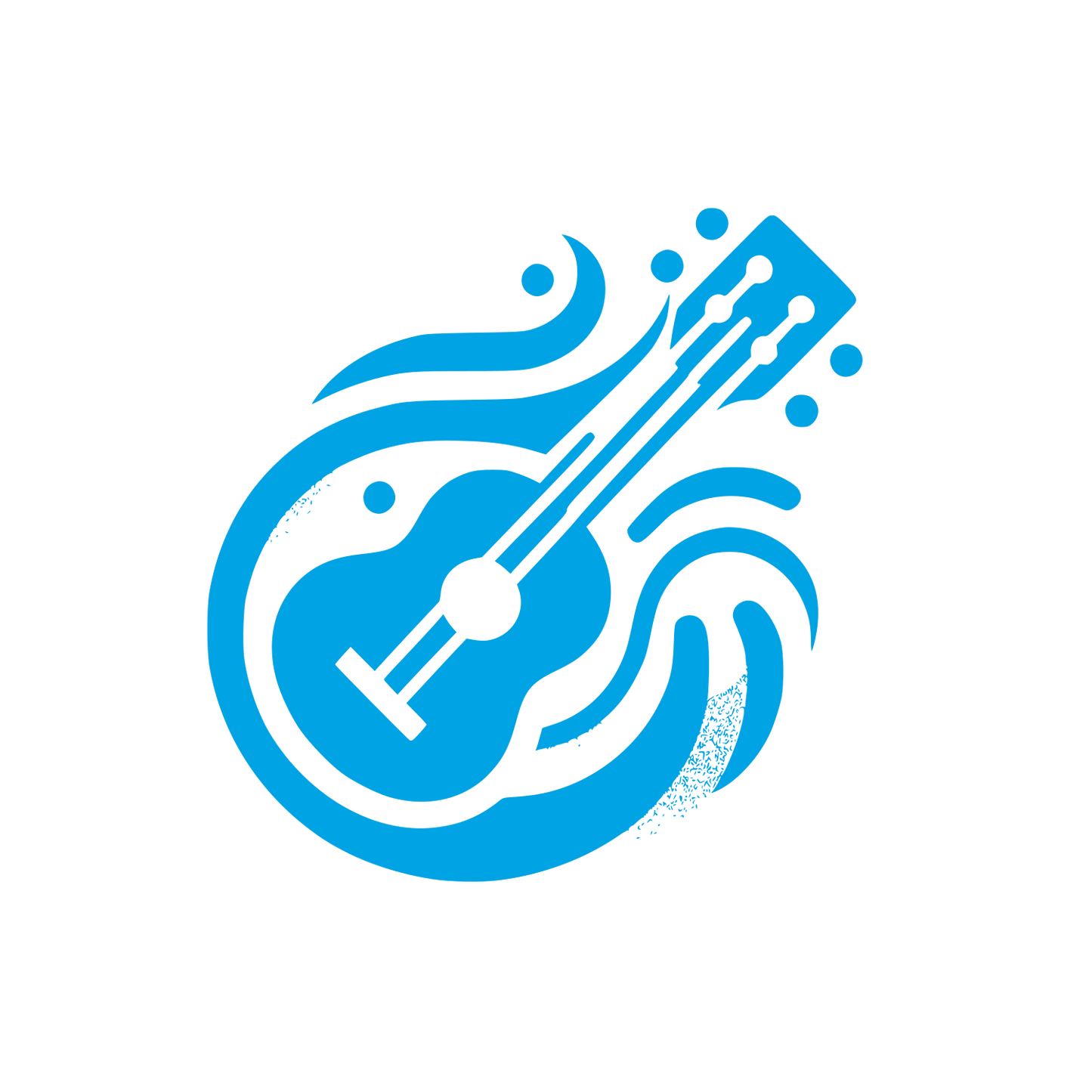 Guitar Wave Logo #00a3e4