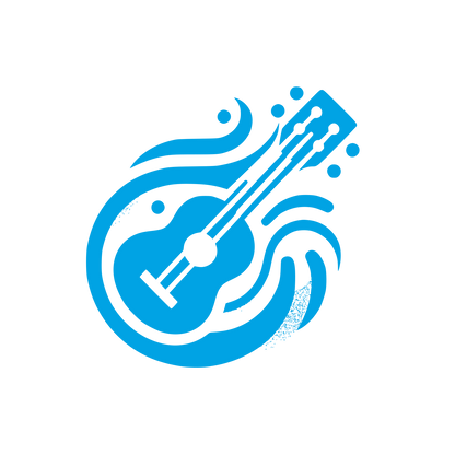 Guitar Wave Logo #00a3e4