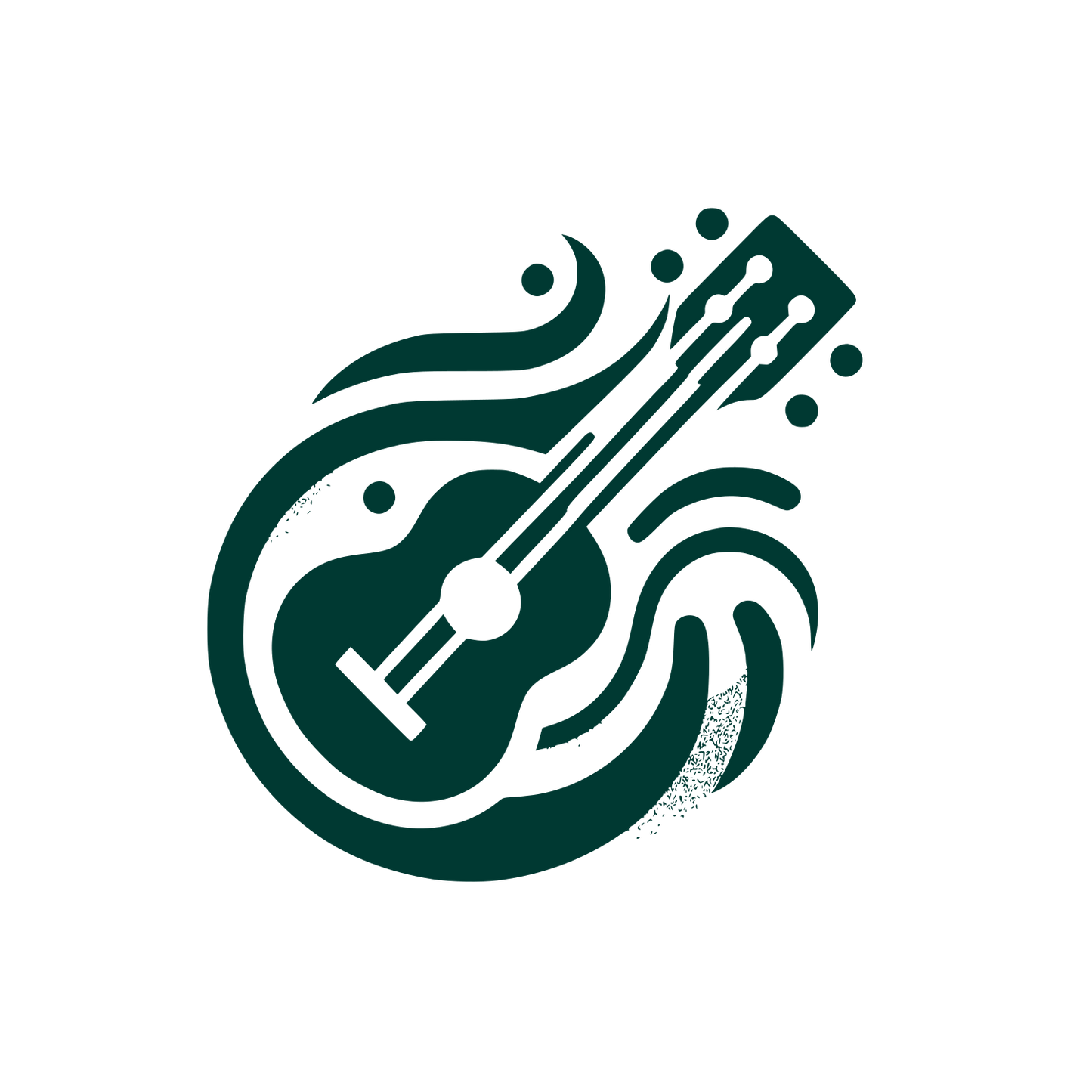 Guitar Wave Logo #003932
