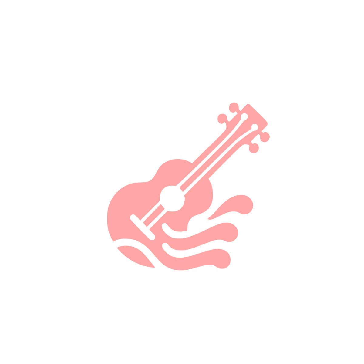 Musical Waves Logo #ffa6a6