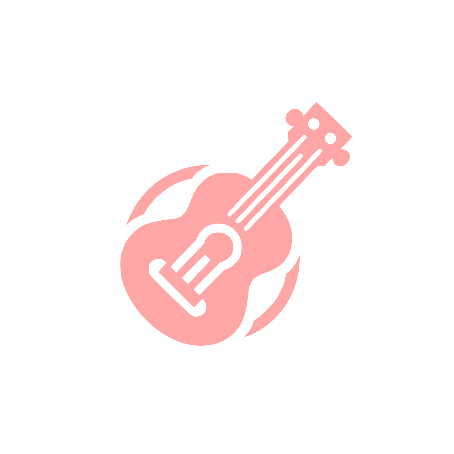 Logo of a Guitar #ffa6a6