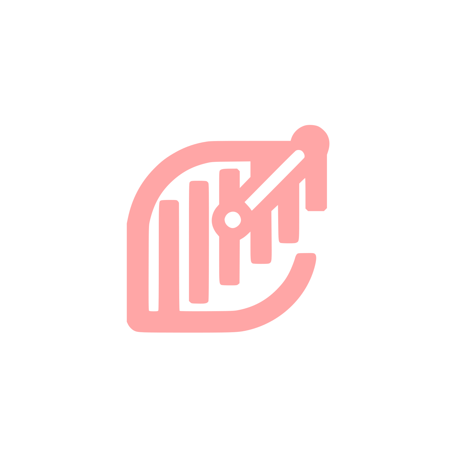 Graph Logo Design #ffa6a6