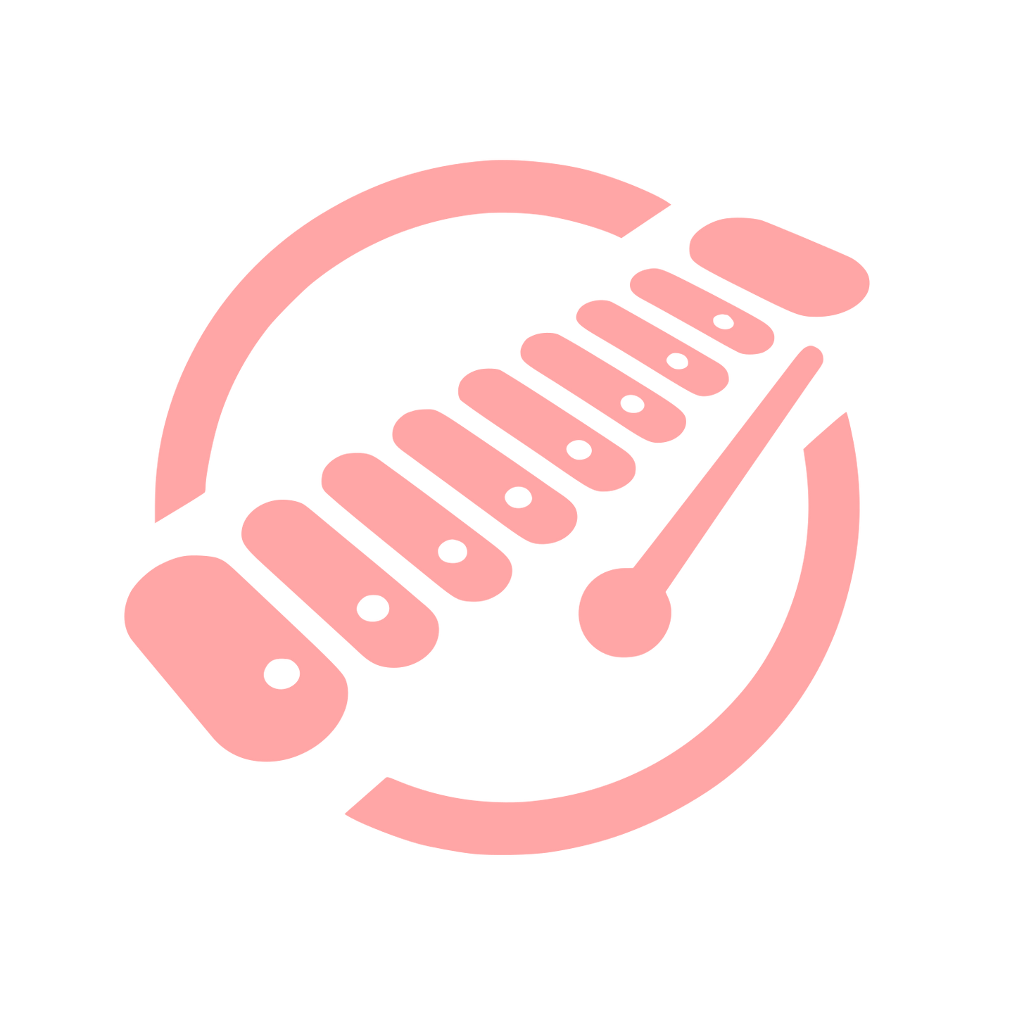 Logo with Measuring Tool #ffa6a6