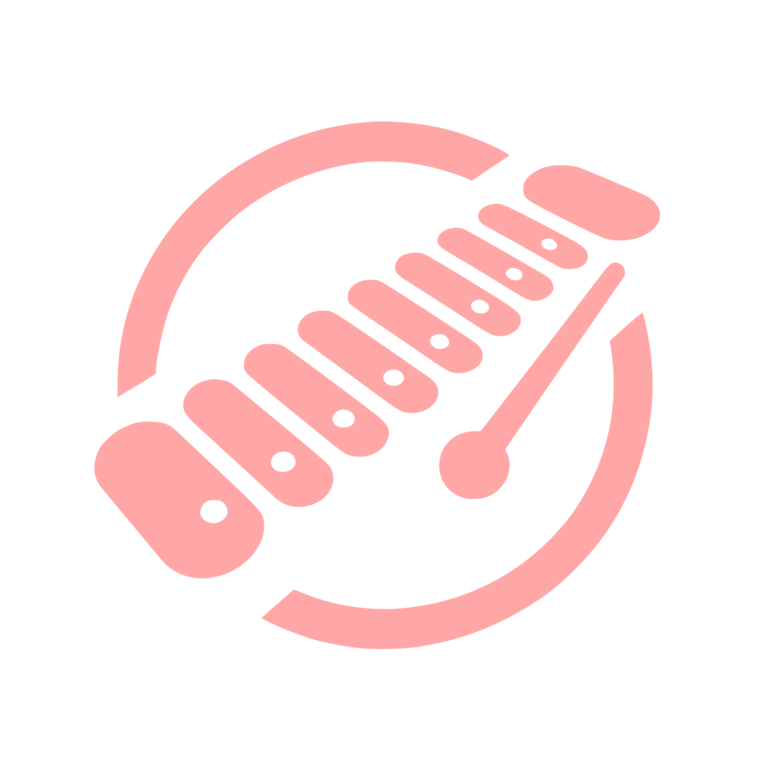 Logo with Measuring Tool #ffa6a6