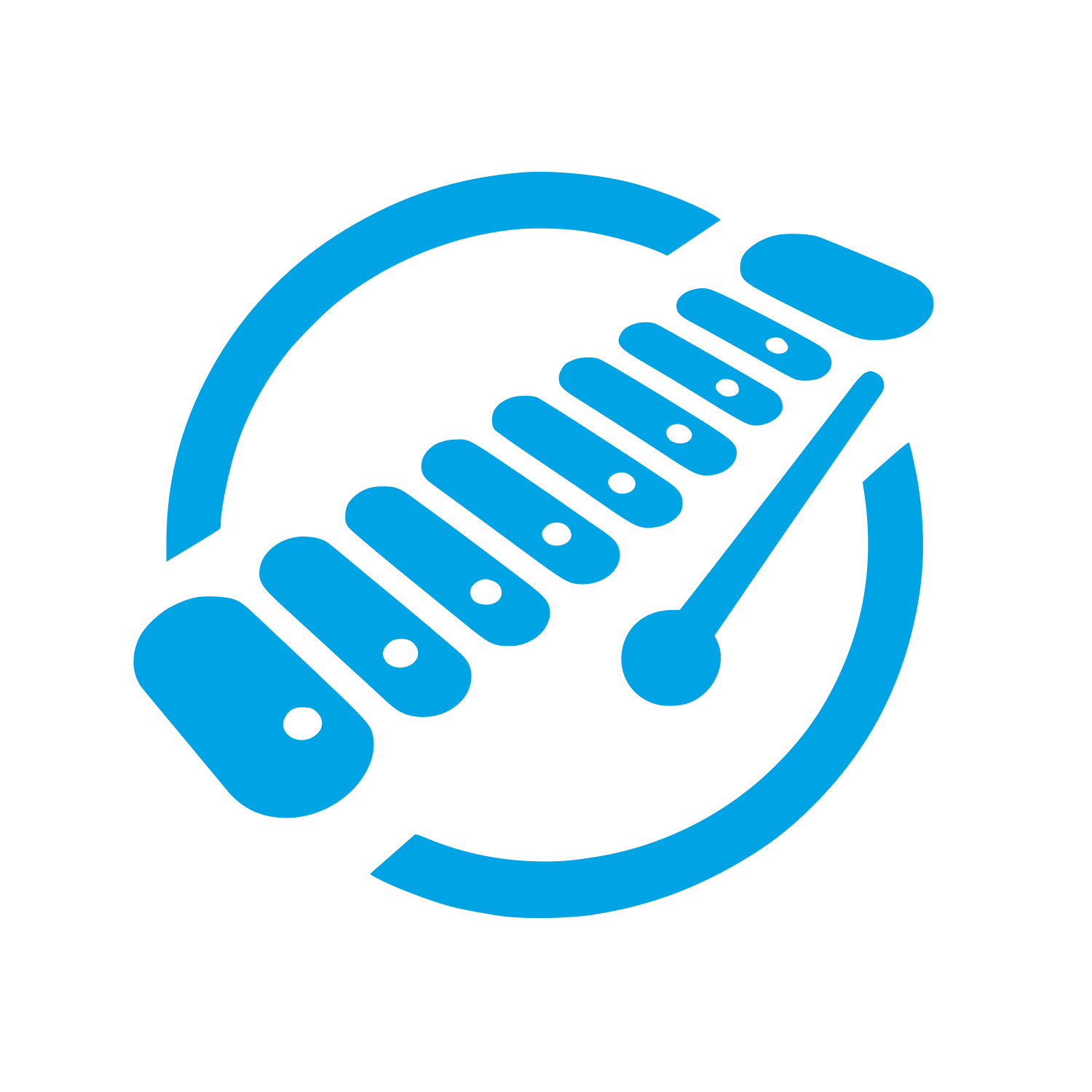 Logo with Measuring Tool #00a3e4