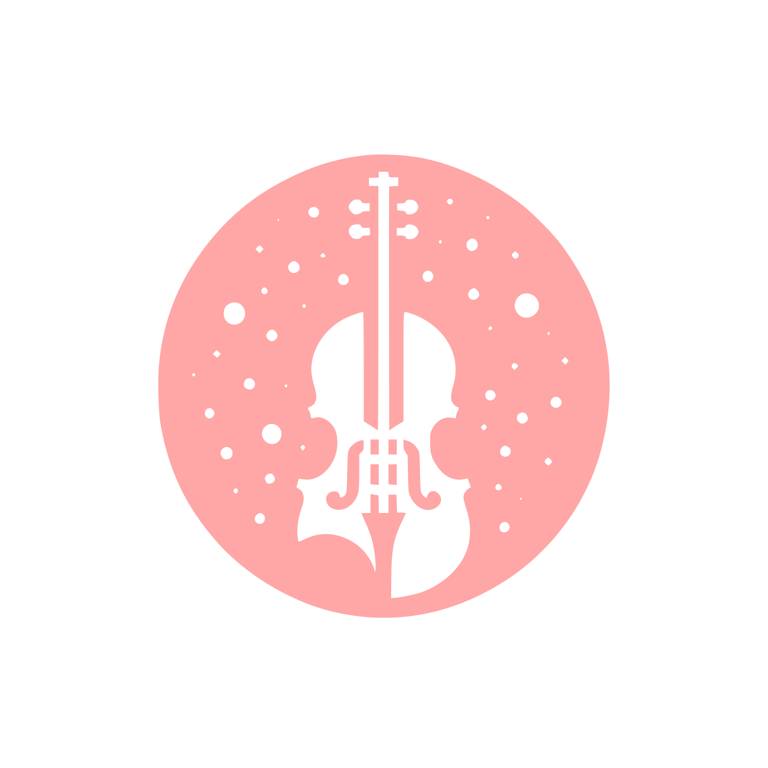 Violin Logo #ffa6a6